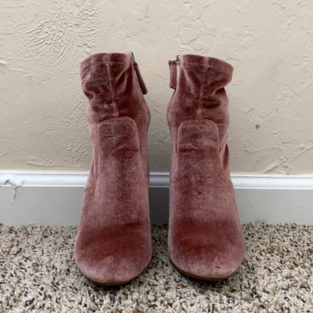 Steve Madden Blush Velvet Edit boots